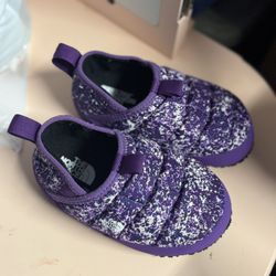 North Face Youth Kids  Purple THERMOBALL  Slippers Size 11