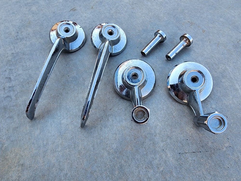 1961 to 1963 Lincoln Continental Inside Lock Knobs, Door Handle & Vent Window Cranks