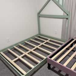 Green Floor Bed Frame