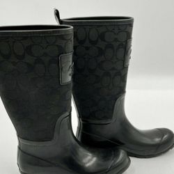 Sz 8 Coach Rain Boots