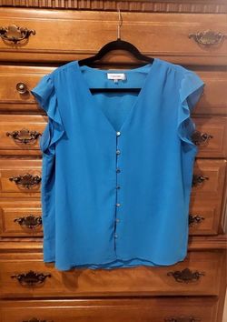 Calvin Klein Blue Blouse-size XL