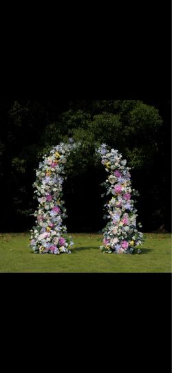 Faux flower arches set of two for sale