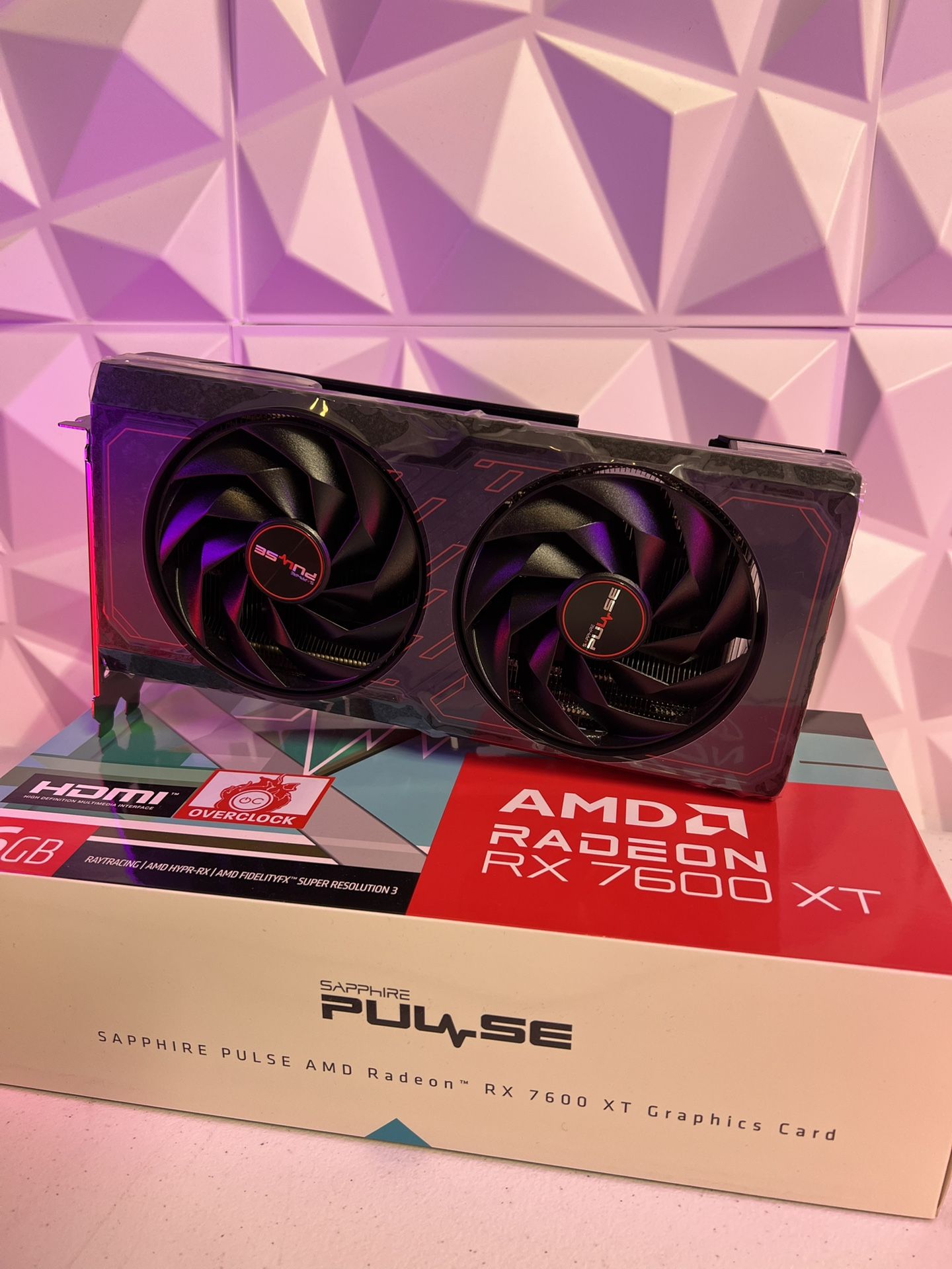 AMD Radeon RX 7600 XT 16GB GPU Graphics Card