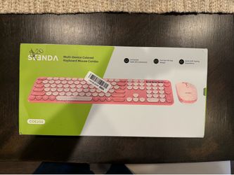 SVENDA Multi‑Device Keyboard & Mouse Combo – Pink