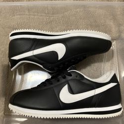 Nike Cortez Basic Leather  ‘ Black White’ Size 9.5