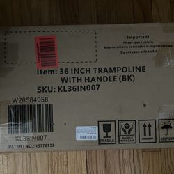 Kids 36 Inch Trampoline With Handle