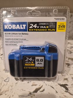 Kobalt 24V battery 6ah