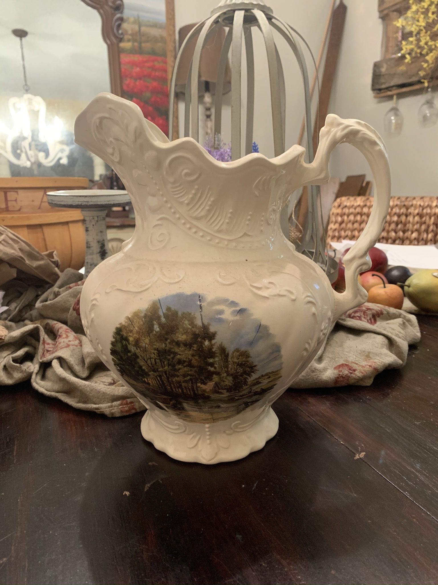 Vintage pitcher/ chamber pot