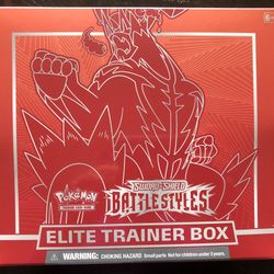 Pokemon Sword & Shield Battle Styles Elite Trainer Box RED
