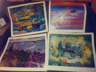4 Various Prints. Framable