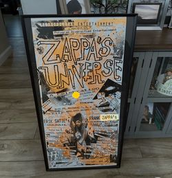 Framed frank Zappa posters