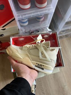 Offwhite Jordan 4 Sails Size 6w 