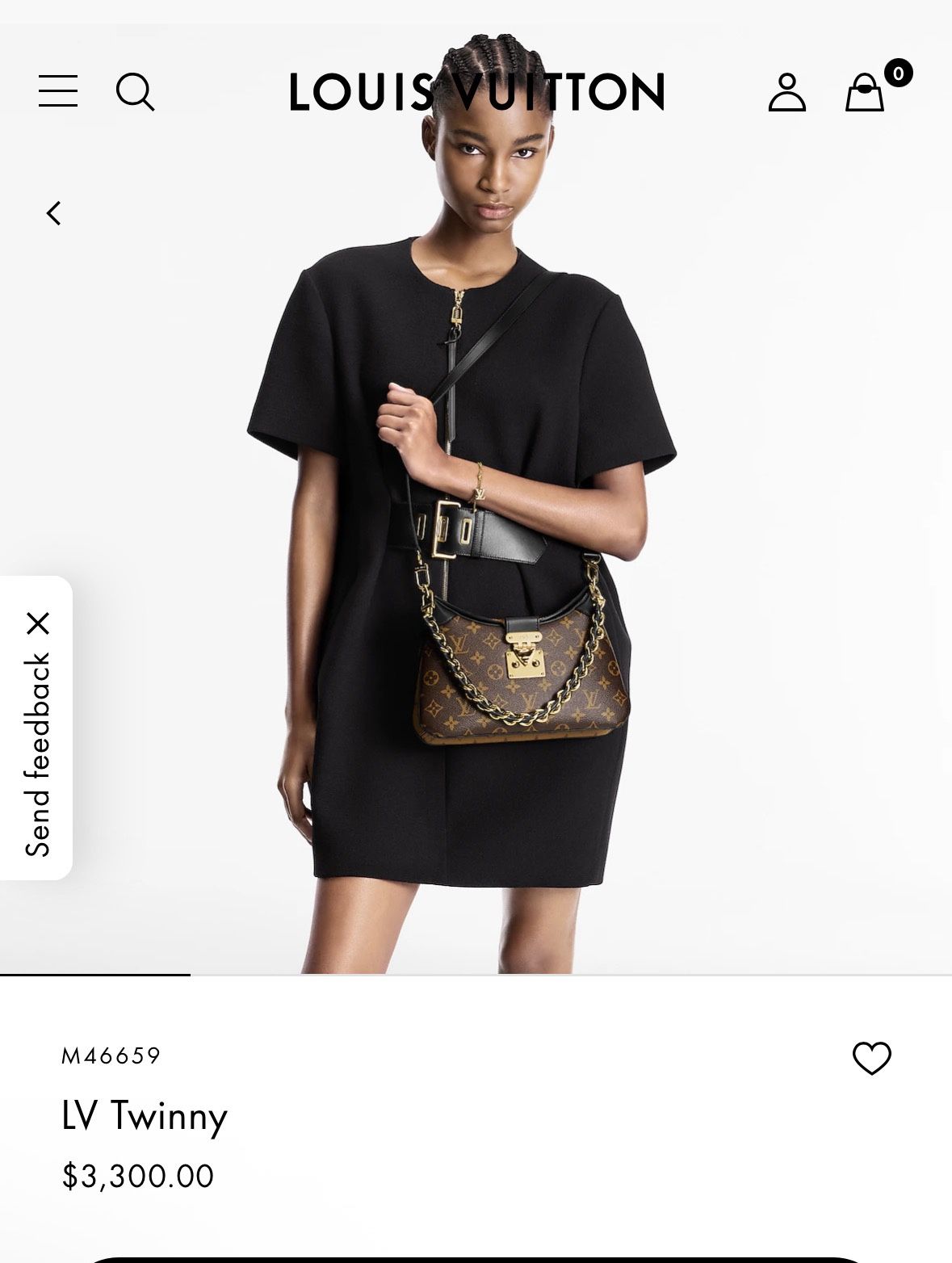 Twinny Monogram Canvas Handbags Purse 27x14cm