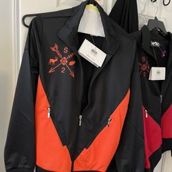 Jackets Sporty Black/red And Orange