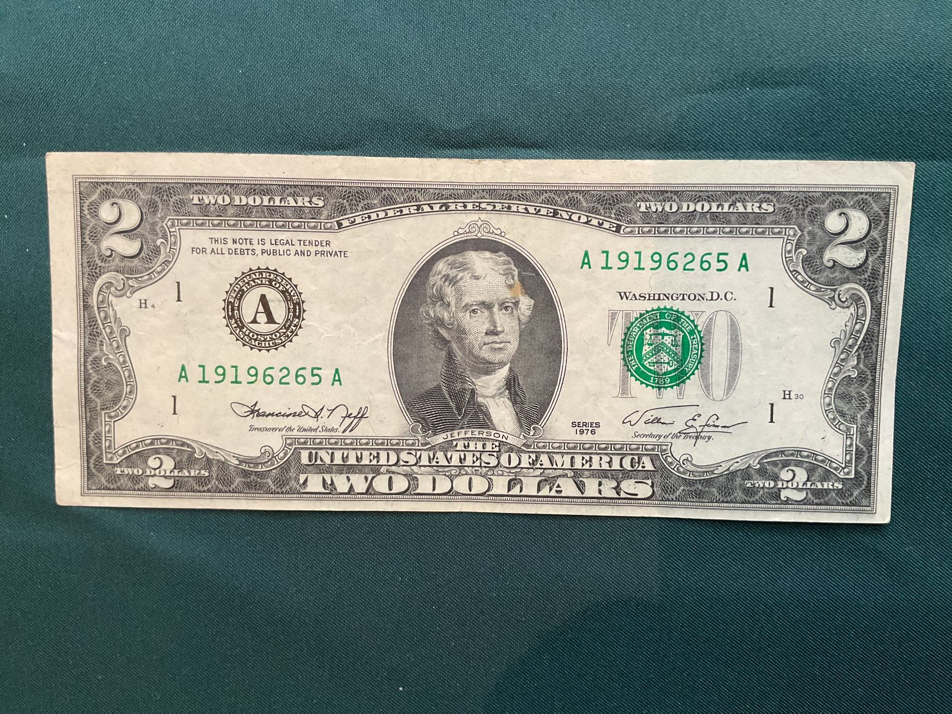 Billete Año 2003