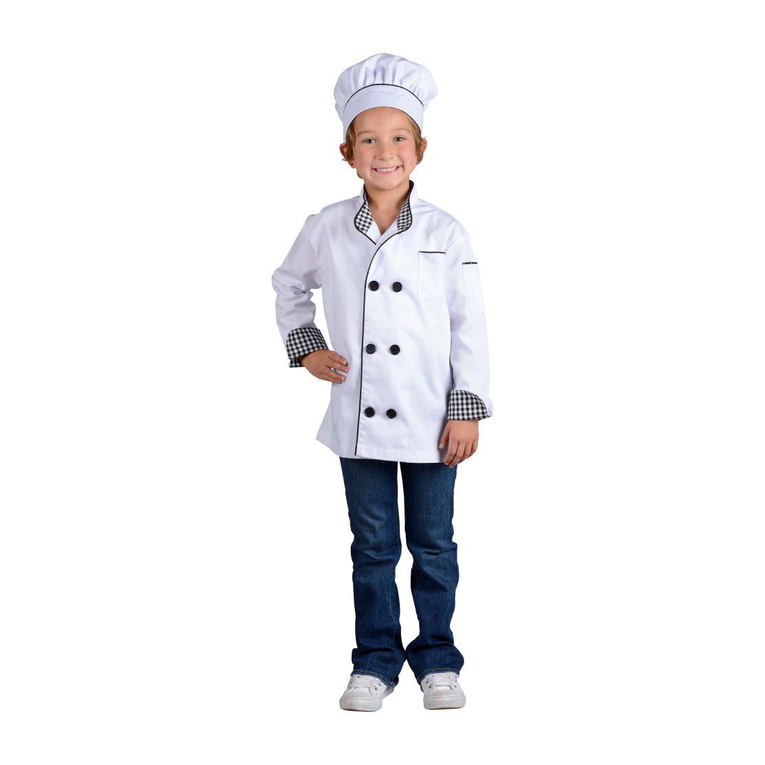 Aeromax jr chef child costume jacket and hat small or large