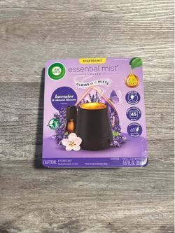 Airwick Lavender & Almond Bloom Essential Mist Diffuser Starter Kit