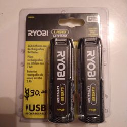 Ryobi USB Lithium Batteries New
