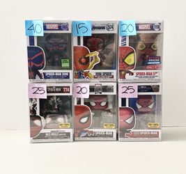MARVEL SPIDER MAN FUNKO POPS FOR SALE. 