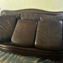 Leather Couch Set (3pc)