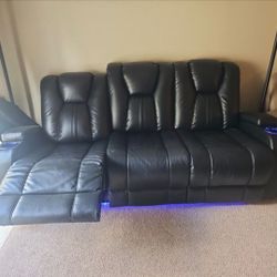 Leather couch