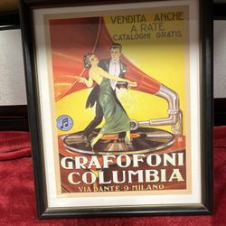 Vintage Grafofoni Columbia Picture