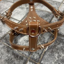 New Leather Dog Harness