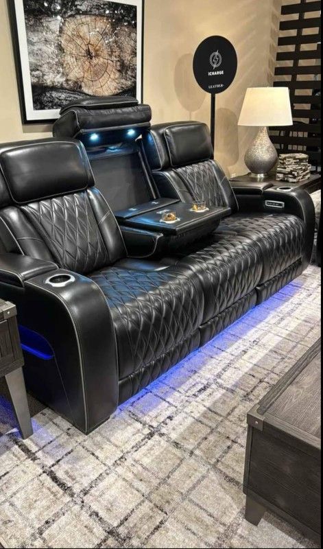 Boyington Power Reclining Sofa And Loveseat $10 Down payment,financing and Delivery Available