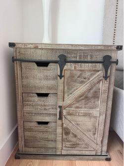 Two wooden night stands