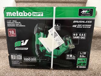 Metabo HPT MultiVolt 18 -Gauge 1/4-in Narrow Crown Finish Cordless Stapler