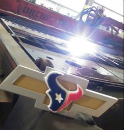 Custom painted Texans chevy tow hitch