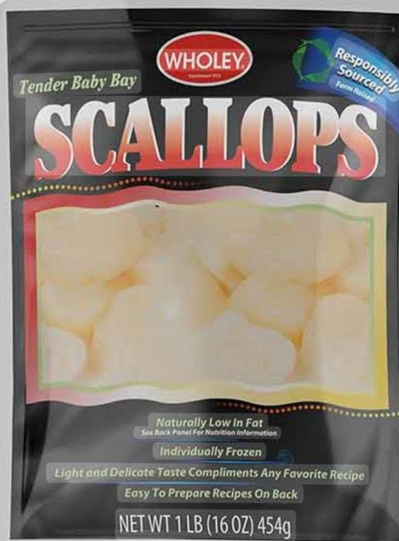 Raw Fresh Frozen Jumbo Scallops