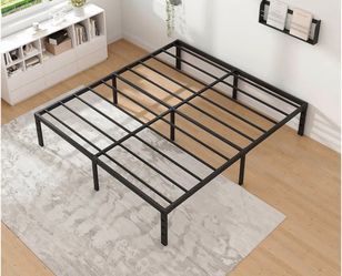 Jetro - Heavy Duty King Size Metal Platform Bed Frame, with storage space!