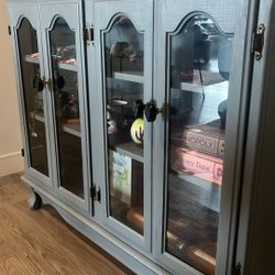 Claw Foot Cabinet - Blue 