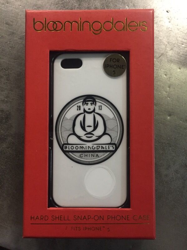Bloomingdales Hard Shell Snap-On iPhone 5 Phone Case