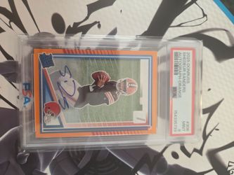 2025 donruss Shedeur Sanders auto orange psa 9