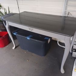 Gray Wood Console Table