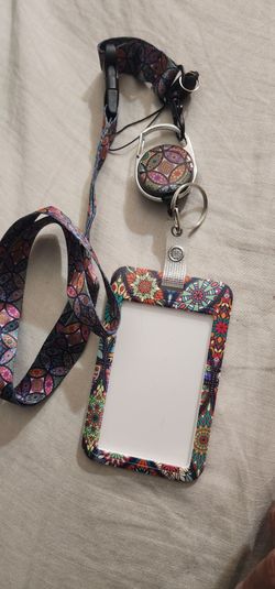 Retractable I'd Badge Holder New