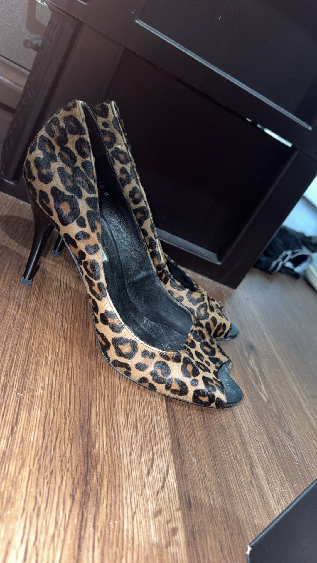 Leopard Heels (Size 8)