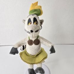 Madagascar 2 KING JULIEN PLUSH - 10" Lemur Stuffed Animal - Escape 2 Africa RARE
