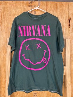 Nirvana Smiley Face Graphic Band Tee XL