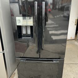 Black Refrigerator WHIRLPOOL 36”wide 69” And 3 Months Warranty 