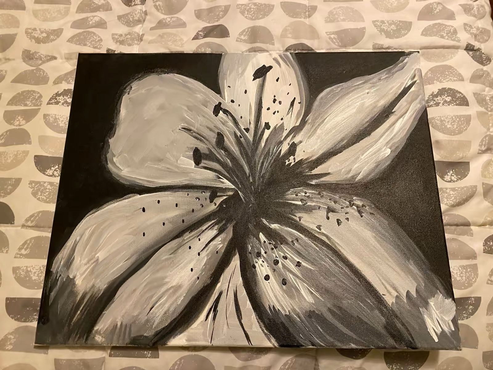 Black And White Flower
