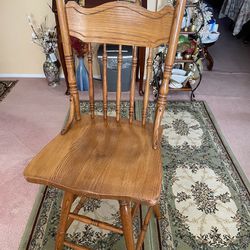  Solid Wood Swivel Chairs