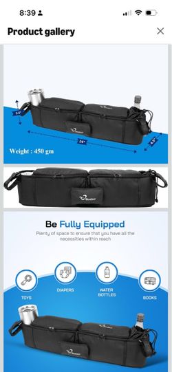 Double stroller parent console
