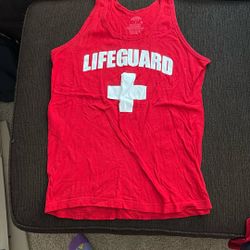 Red, Lifeguard Tank