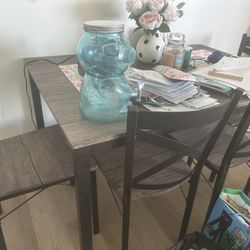 Brown Table And Chairs