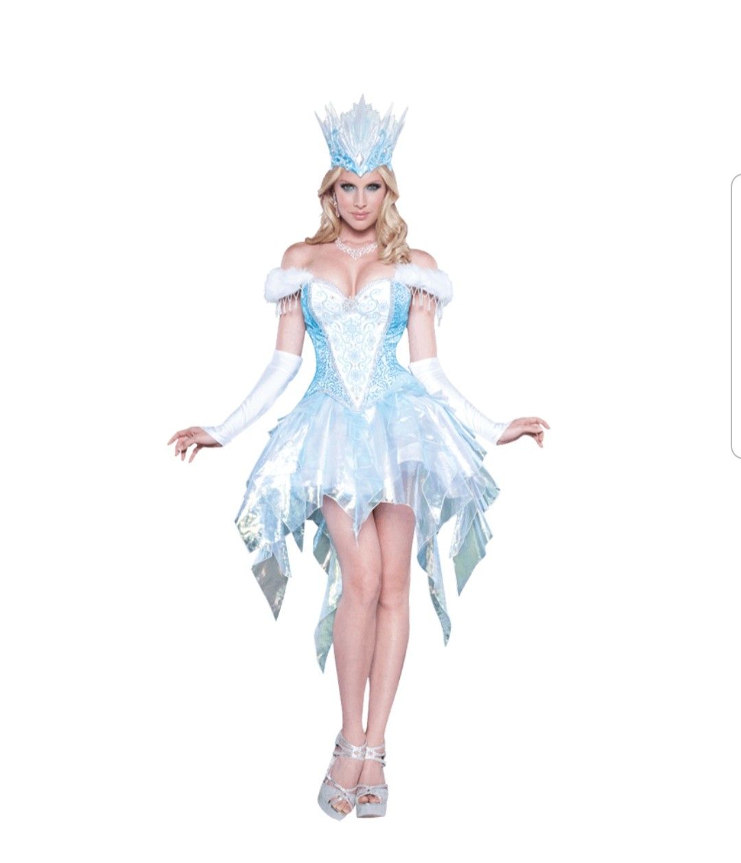 Sexy Elsa , Sexy Snow Queen , Ice Queen - Adult Woman Costume, Large BRAND NEW NEVER WORN