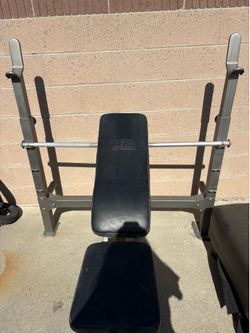 Outdoor workout bench