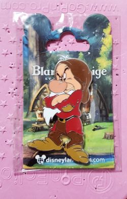 Disneyland Paris Disney Snow White Grumpy Dwarf Single Pin Trading 2022 DLP